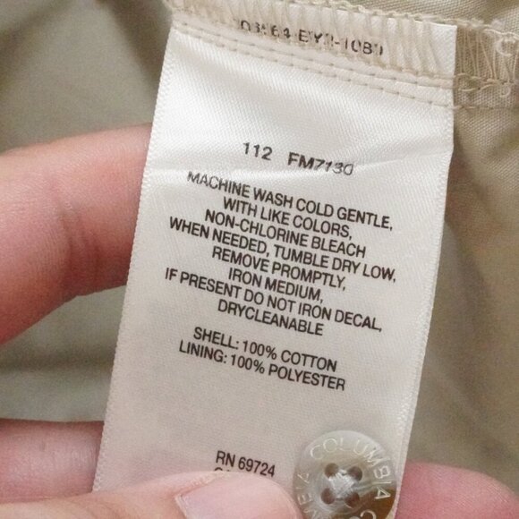 Columbia Men's Casual Button Down Shirt - Light Tan - Picture 7 of 13